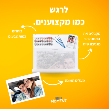 Your Moment - קנבס צביעה מיוחד מתנה מרגשת שכבשה את ישראל