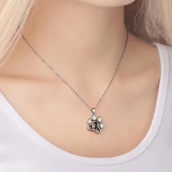 שרשרת כלב  925, ננו תכשיט שמבוסס על התמונה של הכלב שלכם