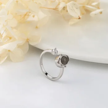 Your Moment - תכשיט טבעת עם התמונה שלכם 925 כסף סטרלינג