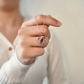 Your Moment - תכשיט שרשרת עם תמונה 925 סטרלינג לב