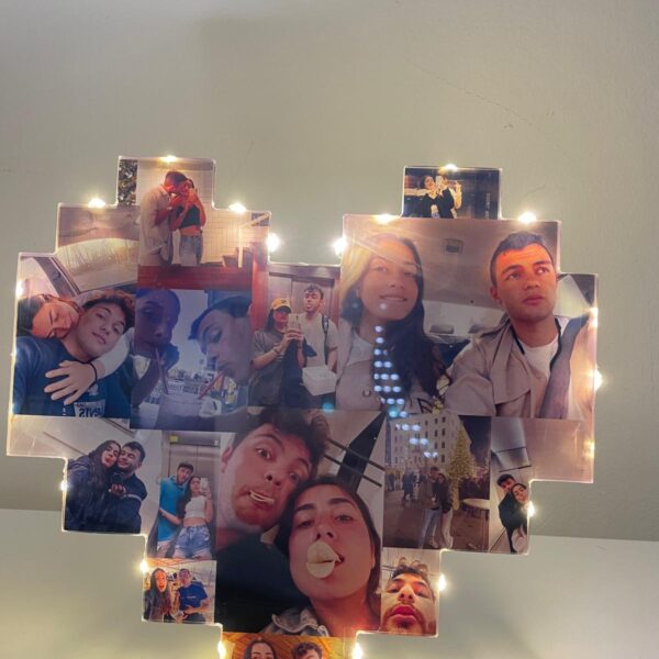 ⁦Your Moment - מנורת לב עם התמונות שלכם⁩ – תמונה ⁦2⁩