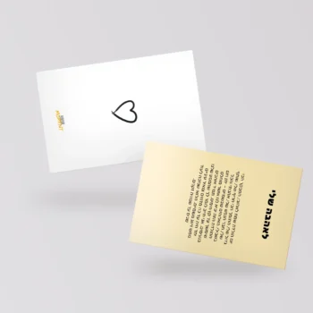 כרטיס ברכה מושלם ללא טקסט, מושלם למי שאוהב לנסח לבד + מעטפה