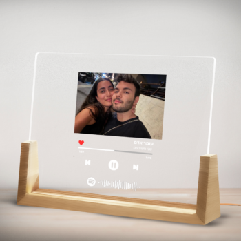 Your Moment - מיוזיקגלאס מנורת לילה עם שיר בצבע לבן