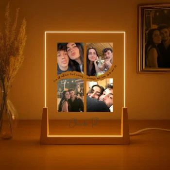 מתנה מקורית מנורת לילה מתנה ליום אהבה או כל אירוע אחר לבן או בת הזוג