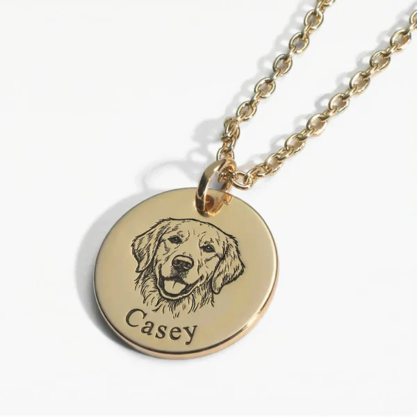 שרשרת בעל חיים עם חריטה אישית