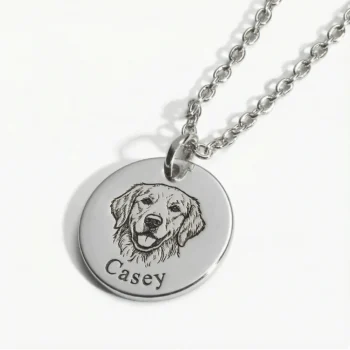 שרשרת בעל חיים עם חריטה אישית