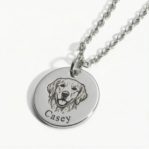 שרשרת בעל חיים עם חריטה אישית