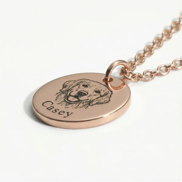 שרשרת בעל חיים עם חריטה אישית