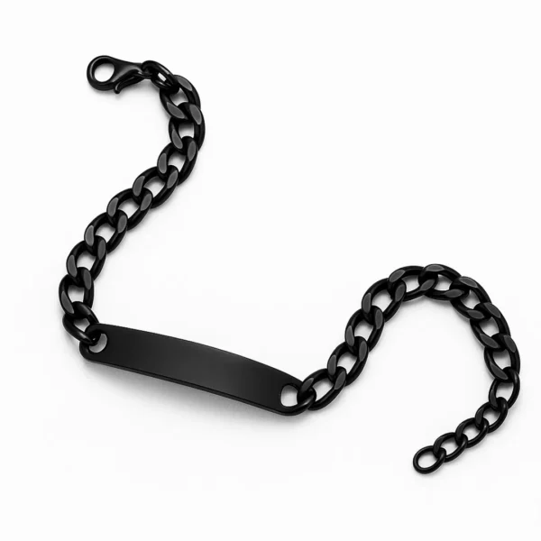 צמיד חריטה לגבר, תכשיט יוקרתי עם חריטת הקדשה אישית