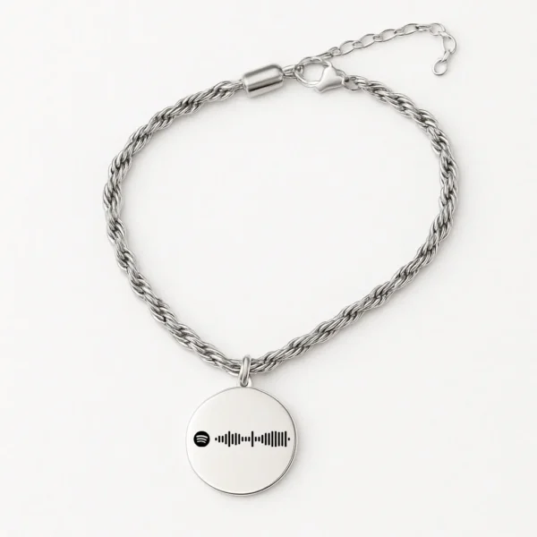 צמיד מיכאלה , מתנה יוקרתית עם חריטת ברקוד ספוטיפיי