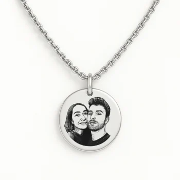 שרשרת חריטה עם תמונה