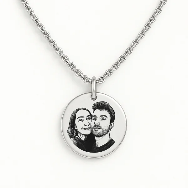 שרשרת חריטה עם תמונה