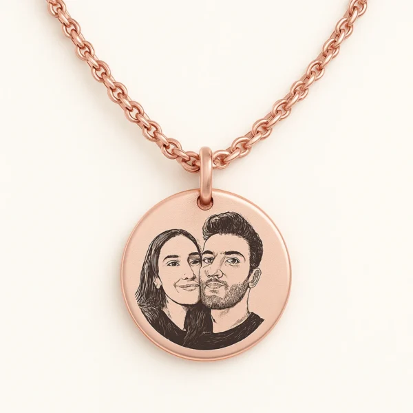 שרשרת חריטה עם תמונה