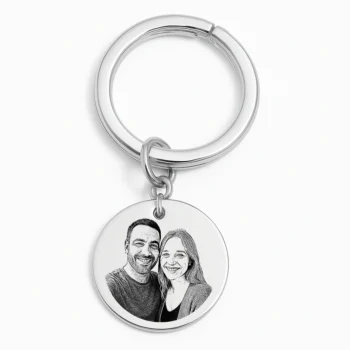 מחזיק מפתחות זוגי עם תמונה