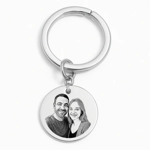 מחזיק מפתחות זוגי עם תמונה