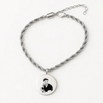 צמיד מיכאלה , מתנה יוקרתית עם חריטת תמונה