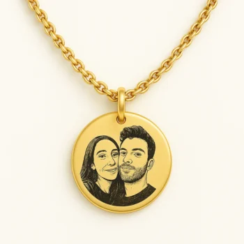 שרשרת חריטה עם תמונה