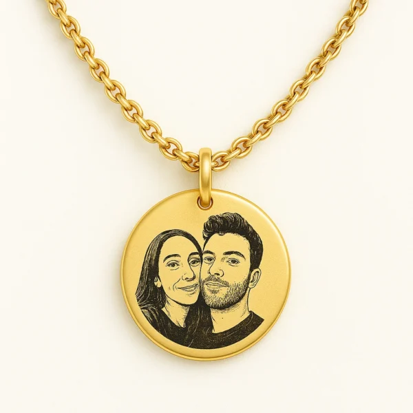 שרשרת חריטה עם תמונה