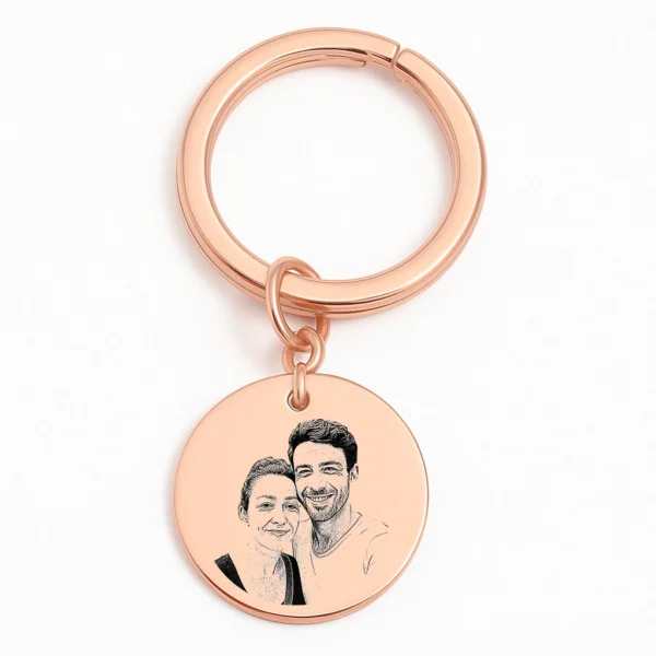 מחזיק מפתחות זוגי עם תמונה