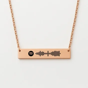 שרשרת כסף, מתנה יוקרתית עם חריטת ספוטיפיי