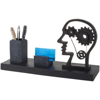 מעמד שולחני אומנותי "גלגלי המוח" מבית פסלי היוקרה