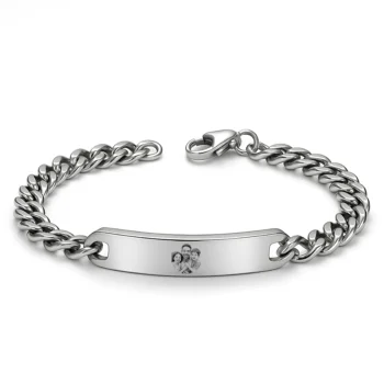 צמיד חריטה לגבר, תכשיט יוקרתי עם חריטת תמונה