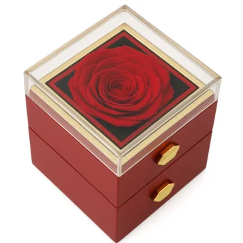 אריזת הפרח המסתובב אדום