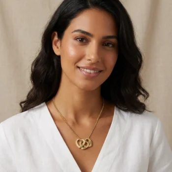 שרשרת לאישה עם שמות הילדים – שרשרת לבבות