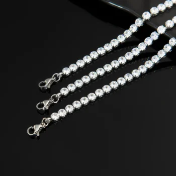 צמיד טניס בשילוב זרקונים מתנה יוקרתית בצבע כסף