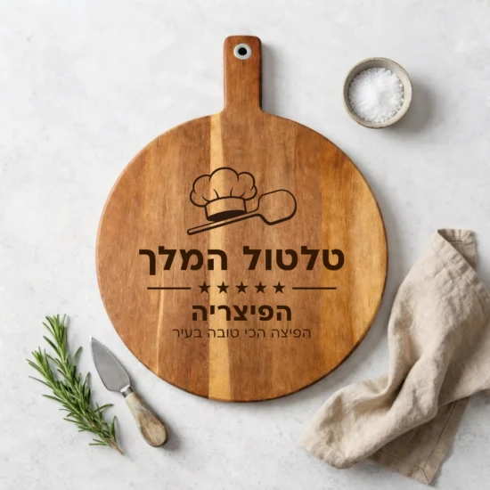 קרש חיתוך מותאם אישית לאוהבי פיצה