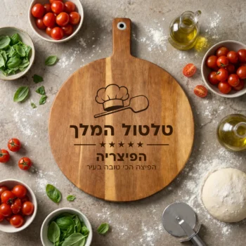 קרש חיתוך מותאם אישית לאוהבי פיצה