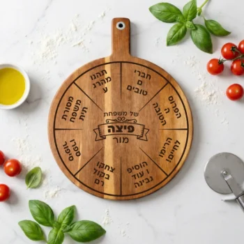 צרו קרש פיצה משפחתי בהתאמה אישית