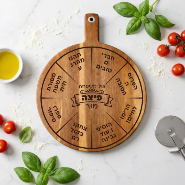 צרו קרש פיצה משפחתי בהתאמה אישית