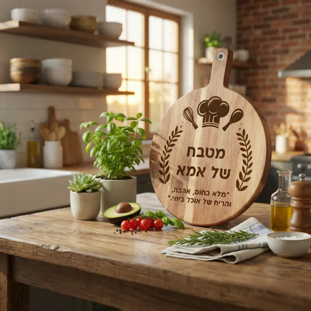 ⁦קרש חיתוך מותאם אישית לאמא⁩ – תמונה ⁦5⁩