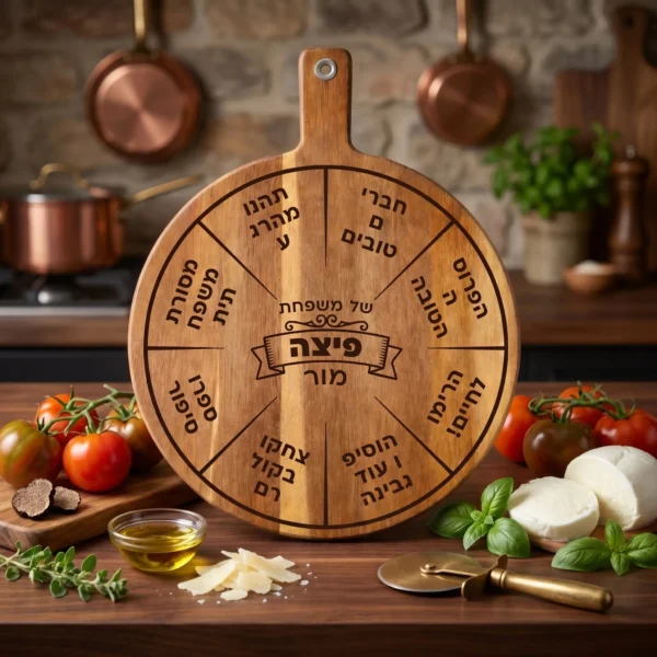 צרו קרש פיצה משפחתי בהתאמה אישית