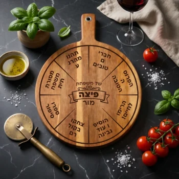 צרו קרש פיצה משפחתי בהתאמה אישית