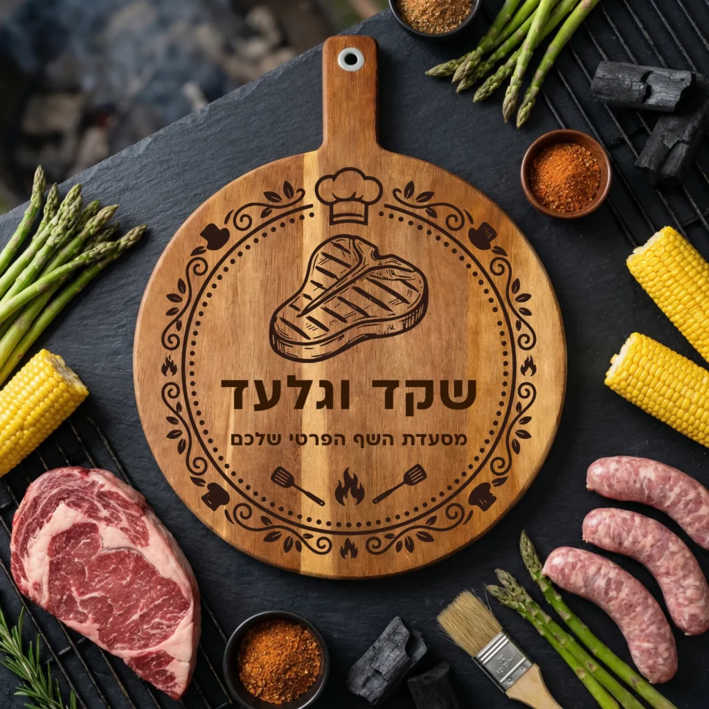 ⁦קרש חיתוך לגריל בהתאמה אישית⁩ – תמונה ⁦3⁩