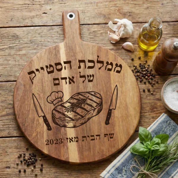 קרש חיתוך לגריל וסטייק בהתאמה אישית