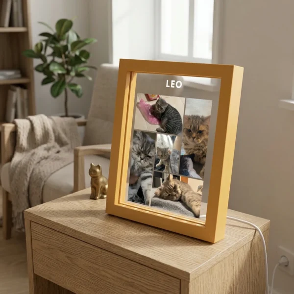 ⁦מנורת לילה מותאמת אישית לחיות מחמד – עבור החתול, הכלב או כל חיית מחמד אהובה שלכם⁩ – תמונה ⁦3⁩