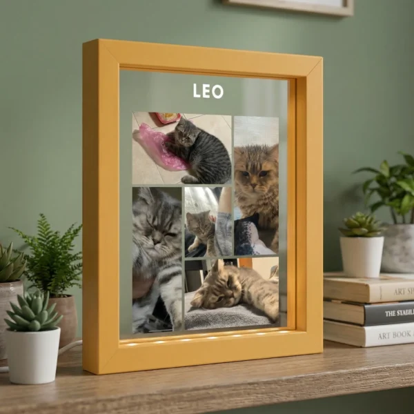 ⁦מנורת לילה מותאמת אישית לחיות מחמד – עבור החתול, הכלב או כל חיית מחמד אהובה שלכם⁩ – תמונה ⁦2⁩