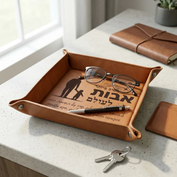 ⁦מגש מפתחות מותאם אישית לאבא – תזכורת יומיומית שהוא אהוב⁩ – תמונה ⁦3⁩