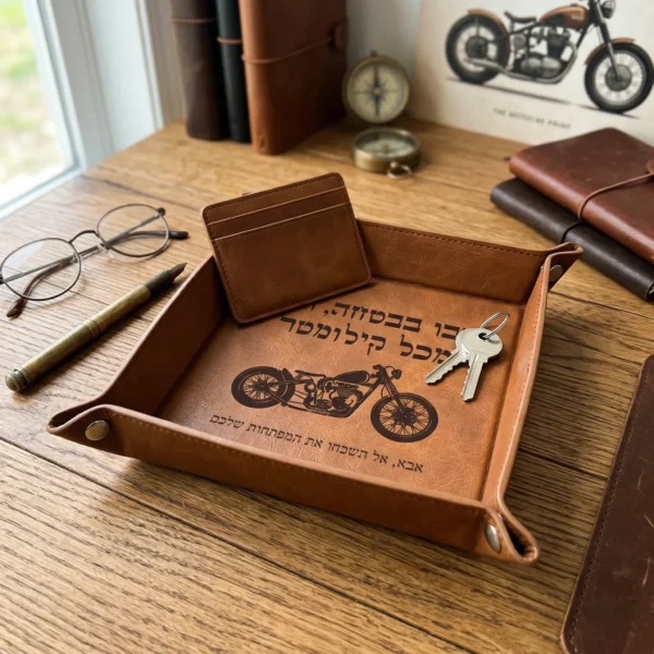 ⁦הכינו מגש מפתחות לאב – מתנה אישית לחובבי אופנועים ורוכבים⁩ – תמונה ⁦2⁩