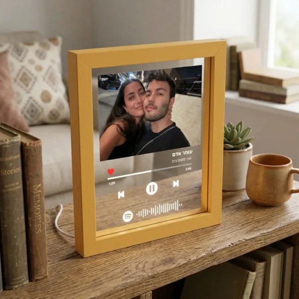 ⁦Your Moment - מיוזיקגלאס מנורת לילה עם שיר עם משפט (העתק) (העתק)⁩ – תמונה ⁦2⁩