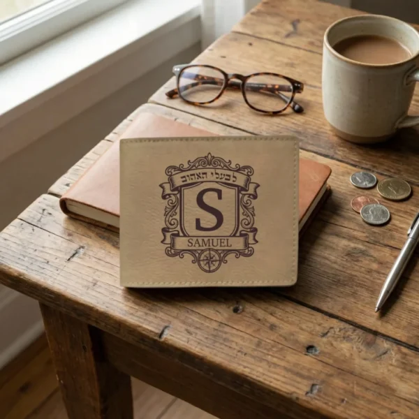 ⁦כתבו את הארנק מעור המותאם אישית – מתנה מושלמת לבעל האהוב שלכם⁩ – תמונה ⁦3⁩