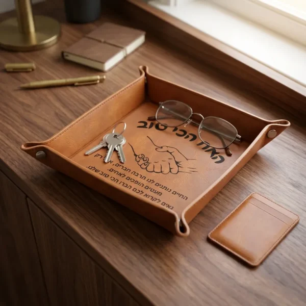 ⁦מגש מפתחות קלאסי – לאח הכי טוב שיש⁩ – תמונה ⁦2⁩