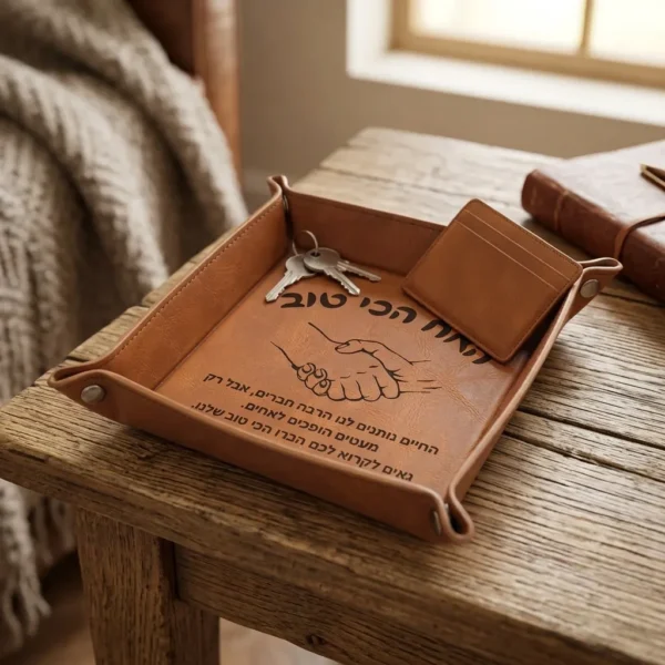 ⁦מגש מפתחות קלאסי – לאח הכי טוב שיש⁩ – תמונה ⁦3⁩