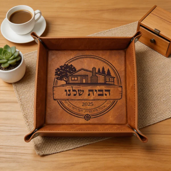 ⁦מגש מפתחות לבית שלנו בהתאמה אישית – הזינו הודעה מותאמת אישית למתנה לכניסה לבית⁩ – תמונה ⁦3⁩