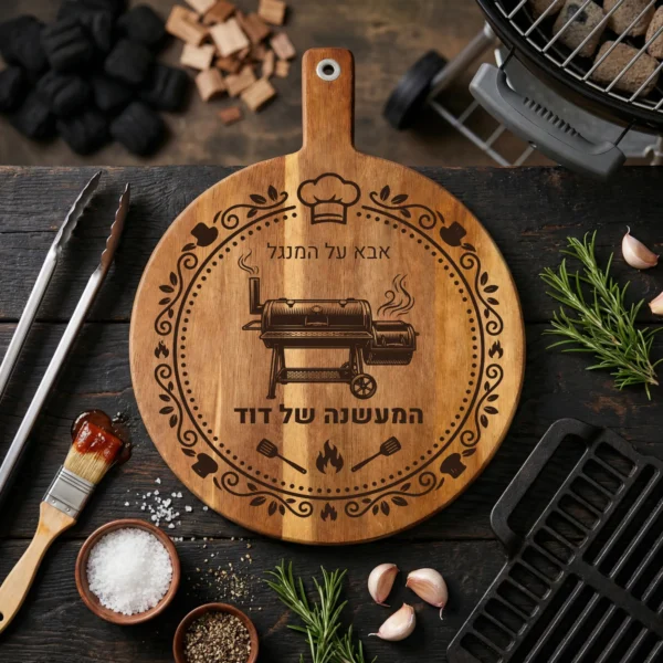 קרש BBQ מעץ בהתאמה אישית – קרש חיתוך מותאם אישית למאסטרים של הגריל