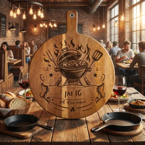 קרש חיתוך מאסטר לגריל – מתנת ברביקיו יוקרתית בהתאמה אישית